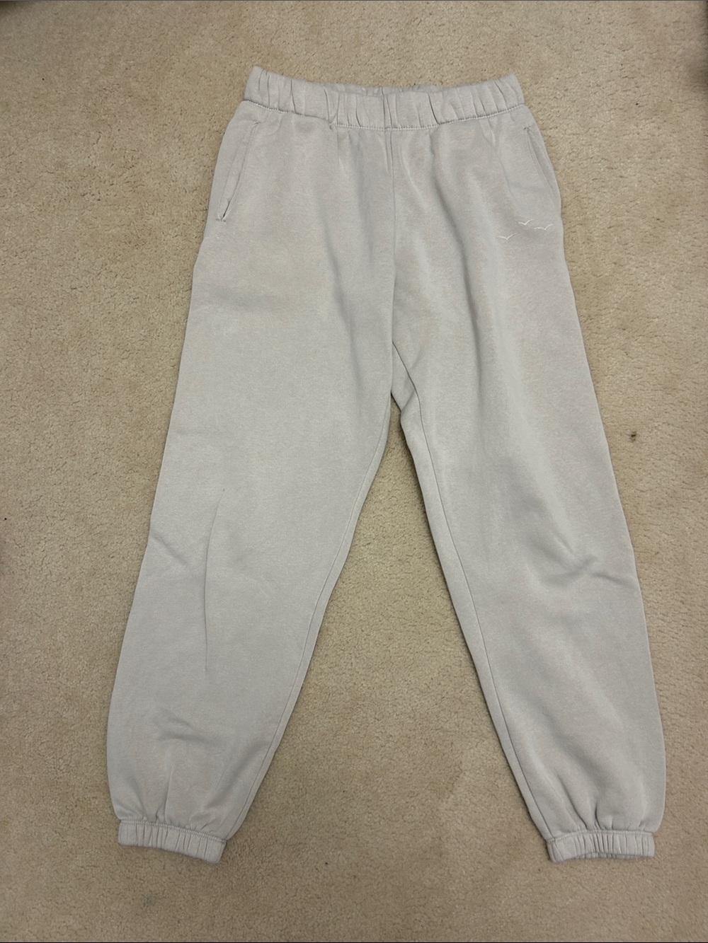 Women's Light Gray Fleece Joggers - Comfortable Everyday Track Pants